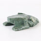Carved Polished Jade (Jadeite, Nephrite?) Crouching Frog Figurine Pre Columbian?
