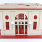City Passenger Train Station Red & White Tinplate Lionel O 115 Tinplate classic station building for O gauge