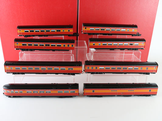Coach Yard HO Texas New Orleans 1937 Sunbeam 8 Car Passenger Set TCY 0952 Brass