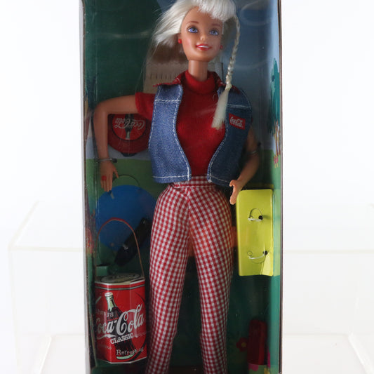 Coca-Cola Picnic Barbie Doll 1997 Mattel 19626 vintage Coca-Cola theme classic picnic outfit