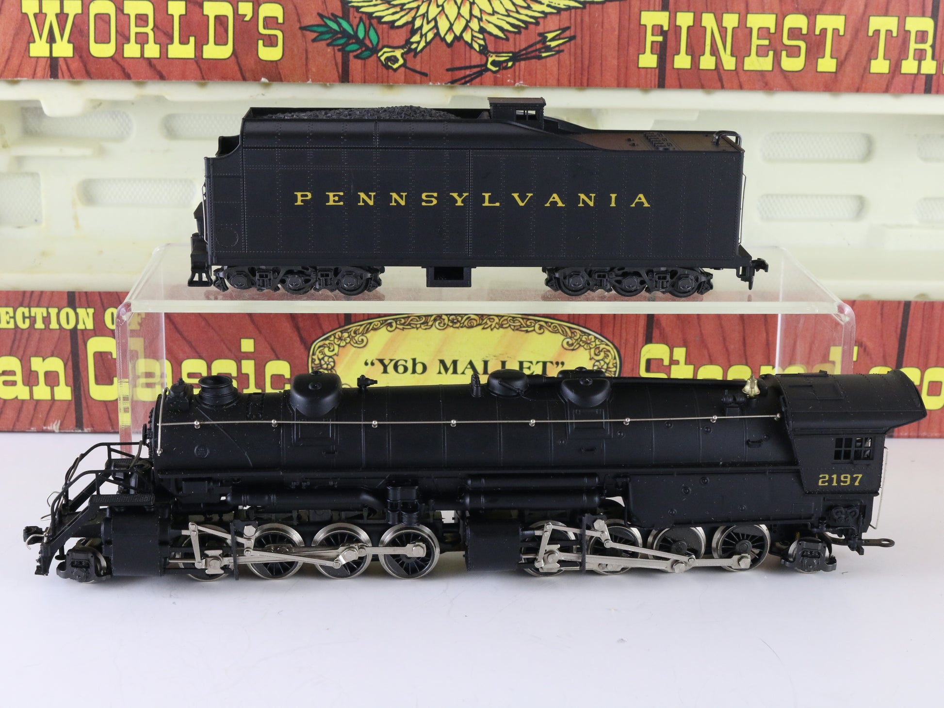 AHM HO PRR 2197 Y6B Mallet 2-8-8-2 Steam Locomotive
