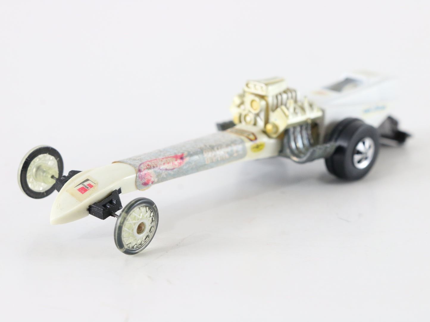 Vintage Hot Wheels Fuel Dragster White Prudhomme Snake 1 Mattel 1:64 5951002