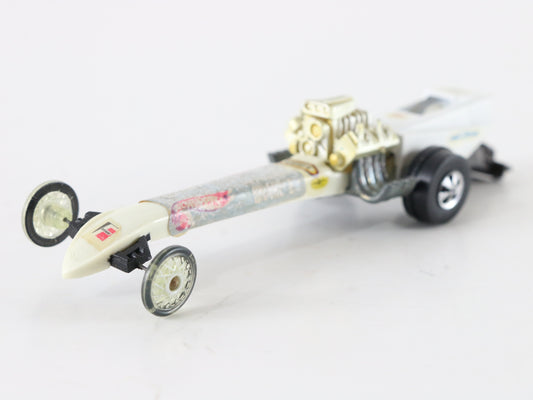 Vintage Hot Wheels Fuel Dragster White Prudhomme Snake 1 Mattel 1:64 5951002