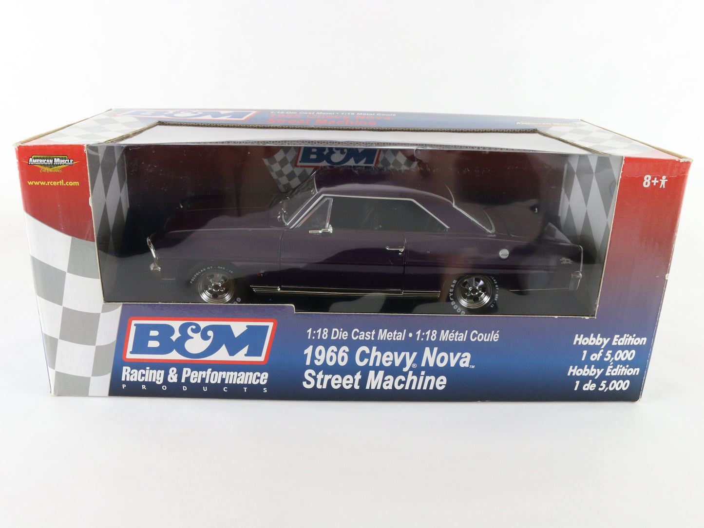 1966 Nova Street Machine Purple B&M American Muscle ERTL 1:18 1 Of 5000 37102