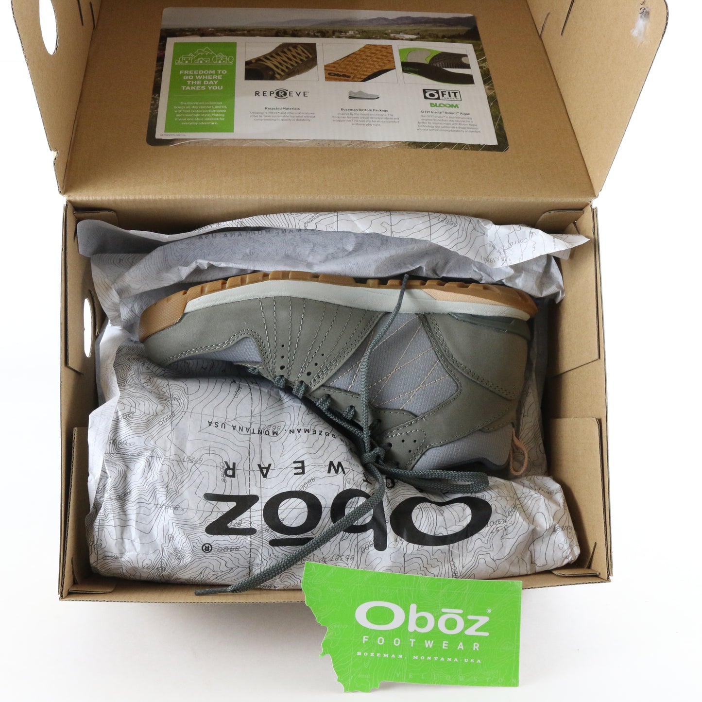 Oboz Bozeman Mid Steel Womens Hiking Trail Boots Shoes Size 7 USA 75202