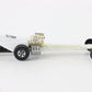 Vintage Hot Wheels White Fuel Dragster Don Prudhomme Snake 1 Mattel 1:64 5951002