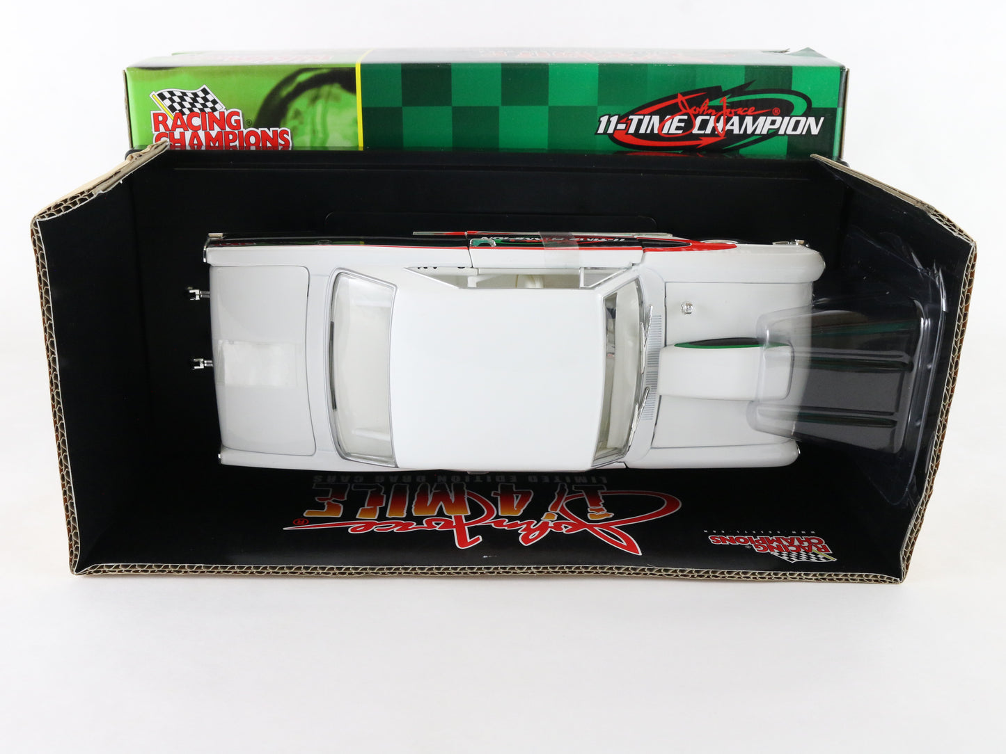 1966 Chevy Nova Pro Stock White John Force Racing Champions 1:18 1 Of 2084 77450