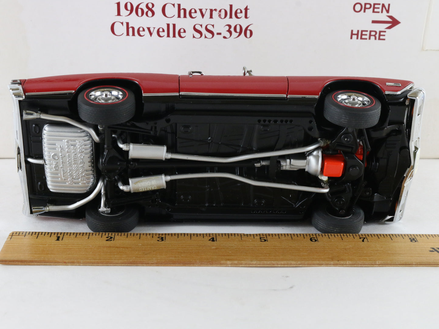 1968 Chevy Chevelle SS 396 Red Danbury Mint 1:24 Diecast Model Car