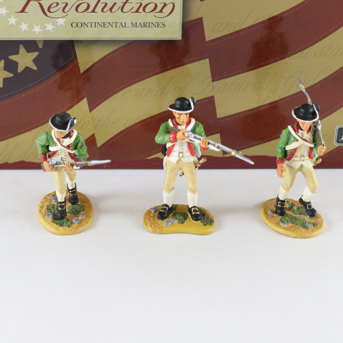 Continental Marines American Revolution Britains ERTL 2.25" 17450 Metal Figures
