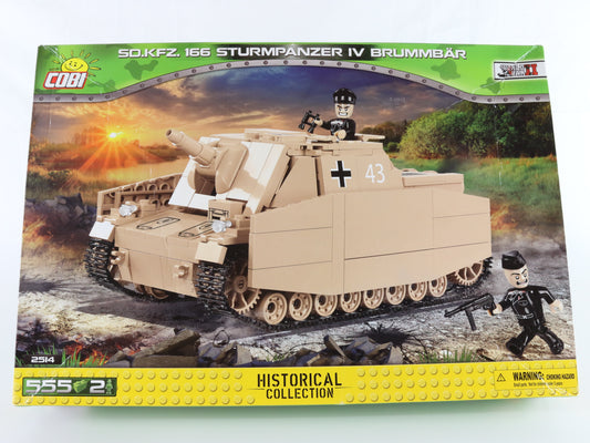 Sdkfz 166 Sturmpanzer IV Brummbar Tank Destroyer German WW2 Historical Cobi 2514