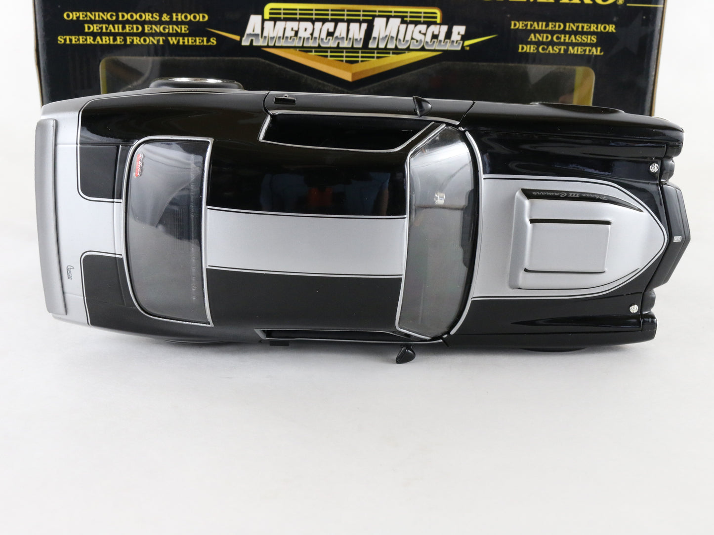 1970 Chevy Camaro Phase III Black ERTL American Muscle 1:18 Diecast Model 32810