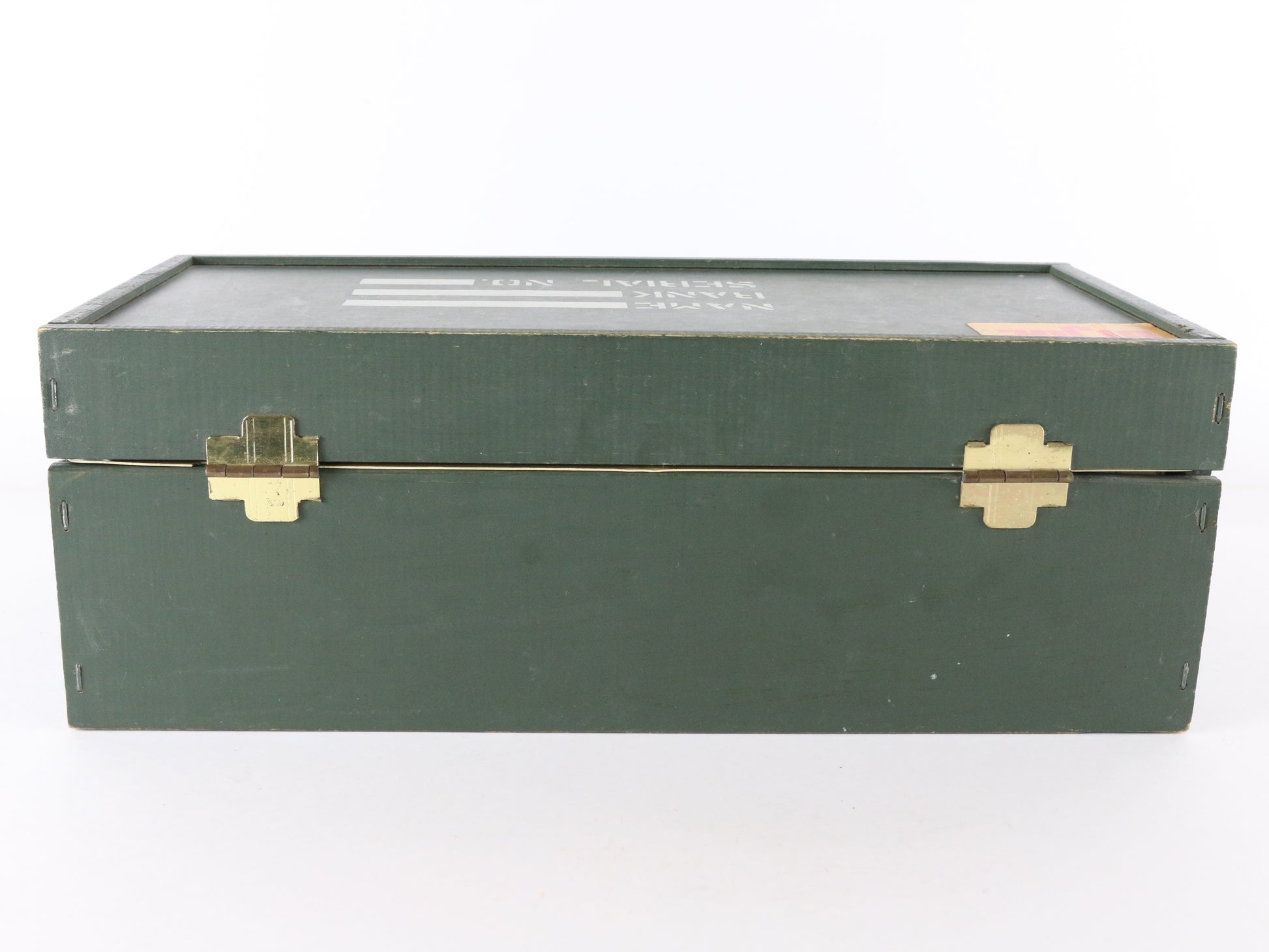  1960s Hasbro Gi Joe Wooden Military Footlocker Case W/ Tray