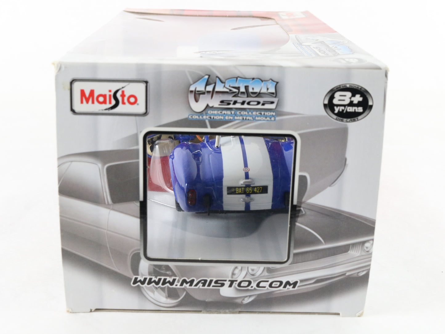 1965 Shelby Cobra 427 Custom Shop Maisto 1:24 Diecast Model Car Sealed