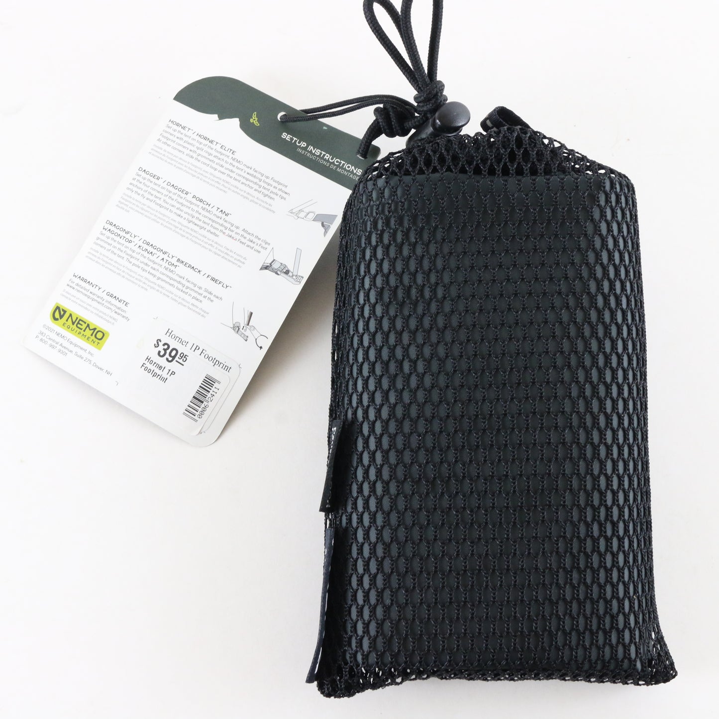 Nemo Equipment Hornet Elite 1p Tent Footprint Outdoor Accessory