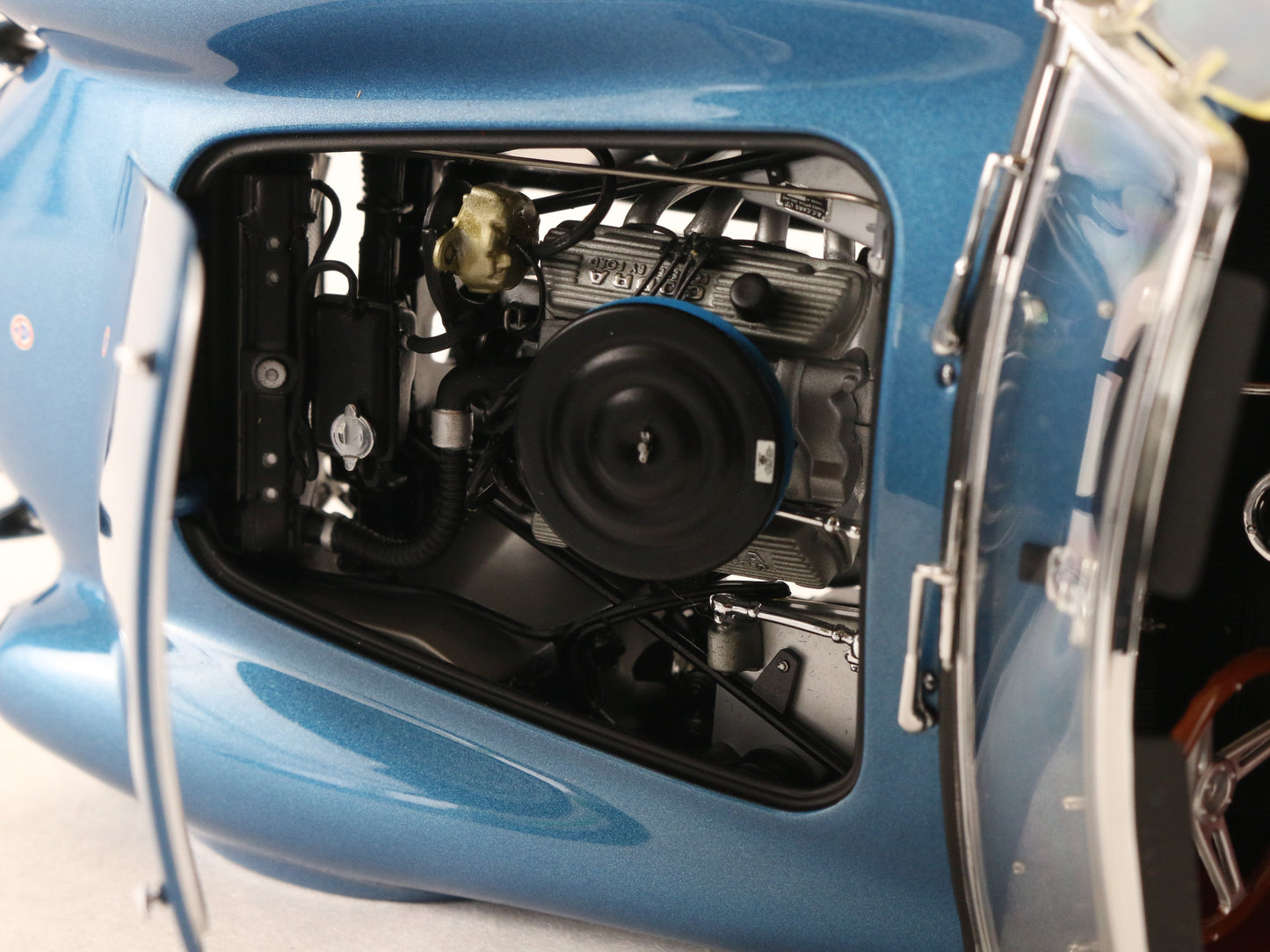 1963 Shelby Cobra 289 Blue Convertible Racing Legends Exoto 1:18 Model Car