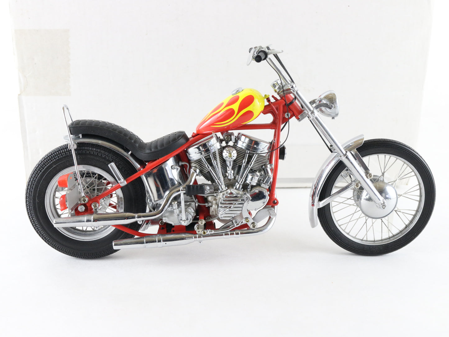Easy Rider Billy Bike Red Yellow Flames Franklin Mint 1:10 Motorcycle B11XN65