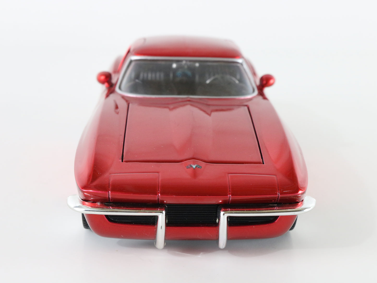 1963 Chevy Corvette Sting Ray Coupe Red Jada Toys 1:24 Scale 90218 Model Car