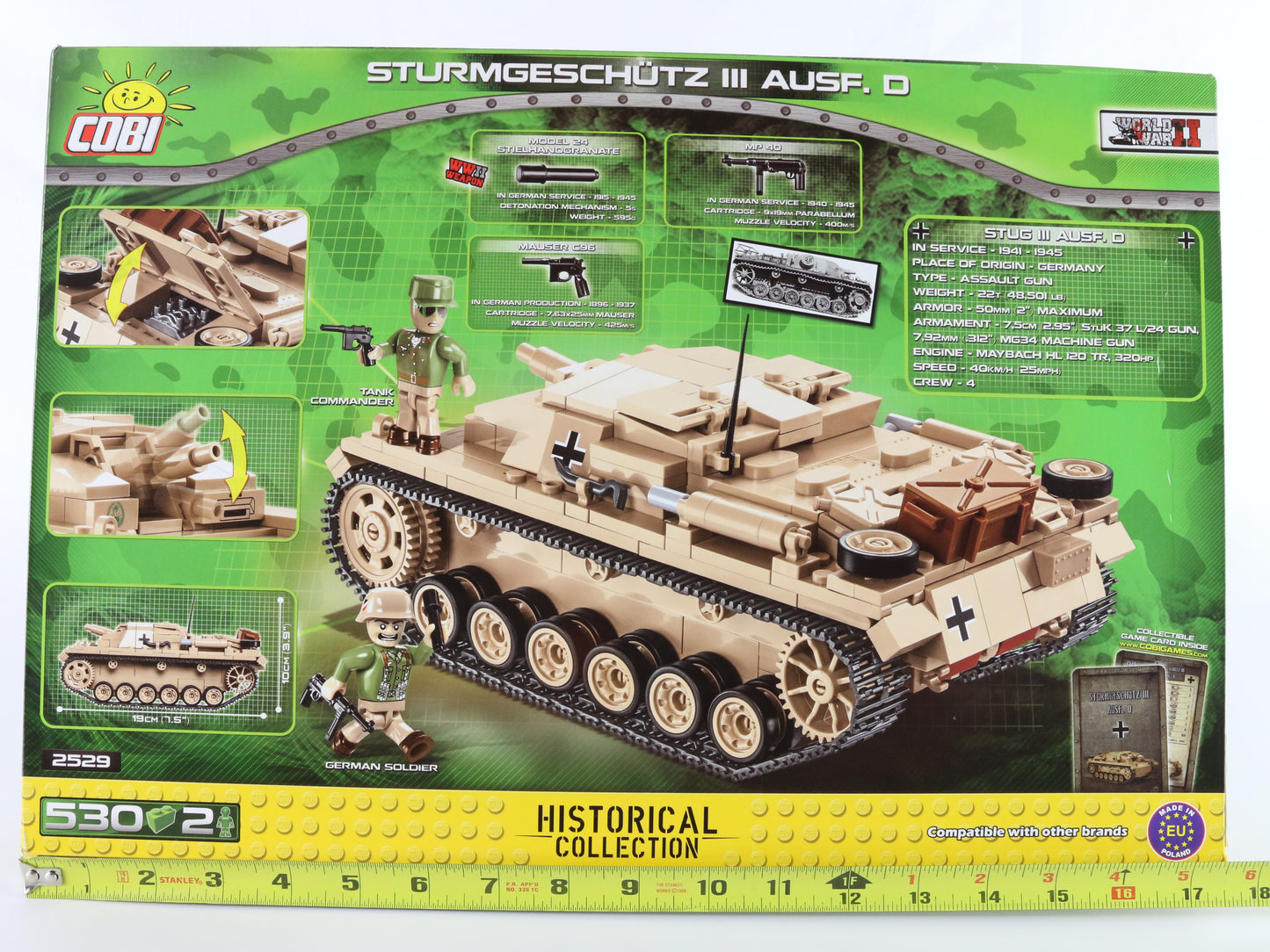 Sturmgeschutz Iii Ausf D Assault Gun Tank German WW2 Historical Cobi 2529