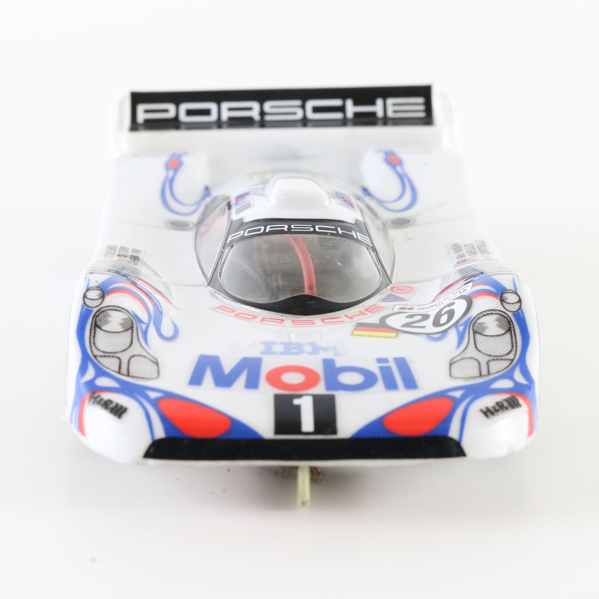 JK Porsche GT1 Mobil 1 Nish Aiello Ortelli #26 white black 1:24 slot car