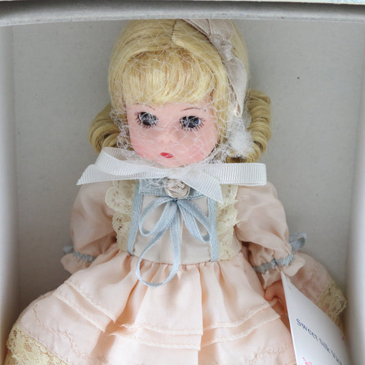 Sweet Silk Victorian Madame Alexander Pink Dress Girl Doll 8" 25040