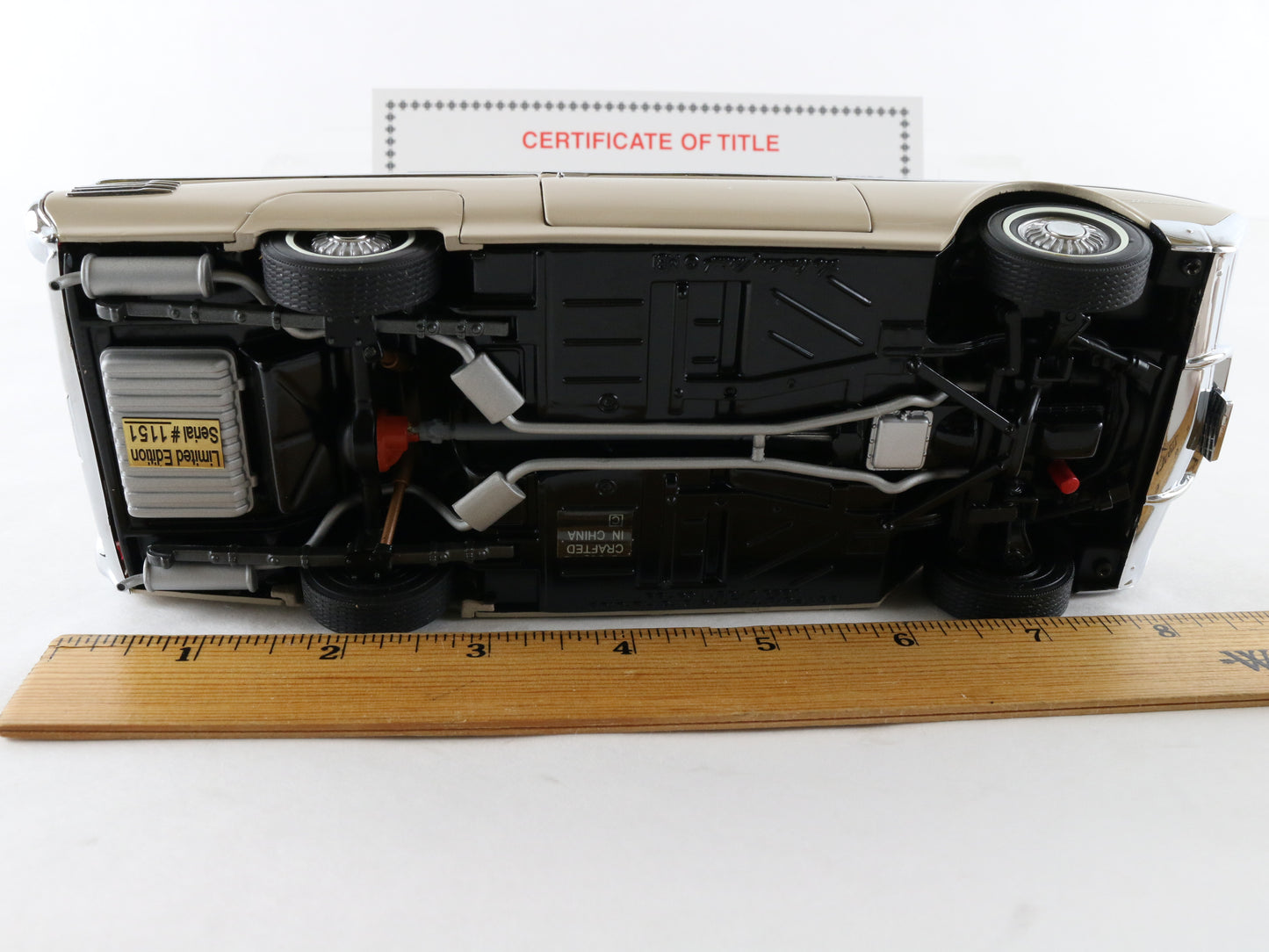 1961 Ford Thunderbird Hardtop Honey Beige Danbury Mint 1:24 Model Car