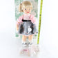 Terri Lee Sock Hop Pink & Grey Dress 16" Vinyl Doll 89/500 20035 W/ Extras