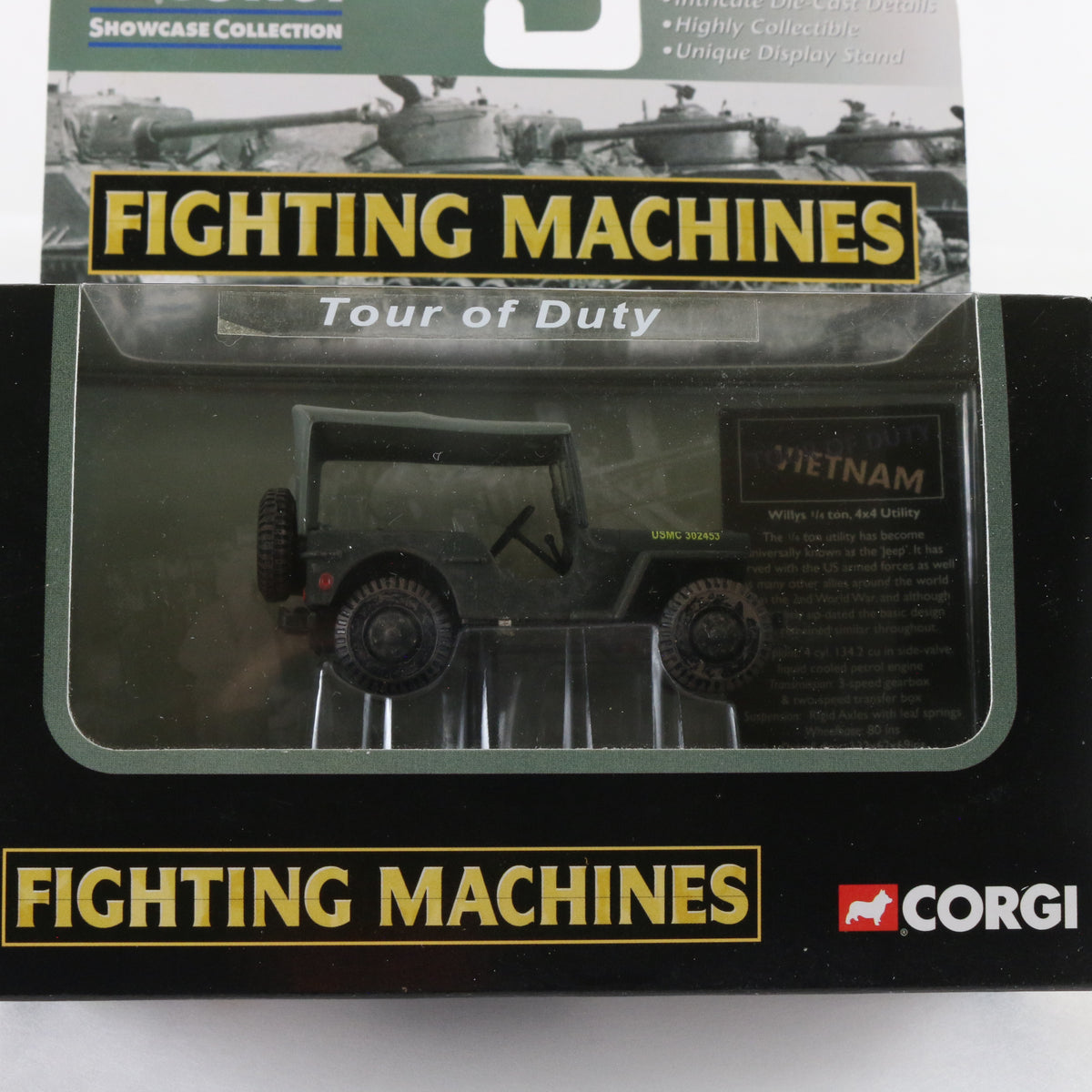 Willys 1/4 Ton 4x4 Utility Truck Tour Of Duty Fighting Machine Corgi Military