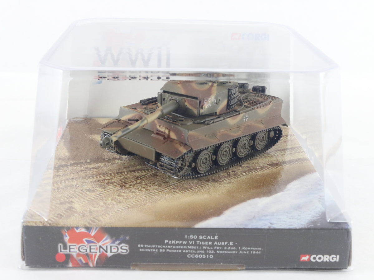 Panzerkampfwagen VI Tiger Ausf E Tank Normandy 1944 Corgi Legends 1:50 CC60510