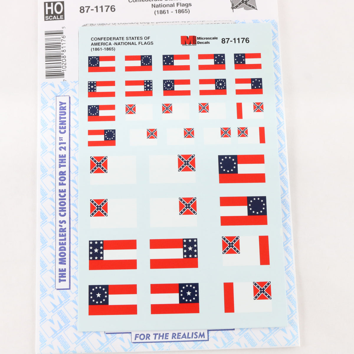 Lot Of 3 Battle Unit & National Flags Civil War Microscale HO 1:87
