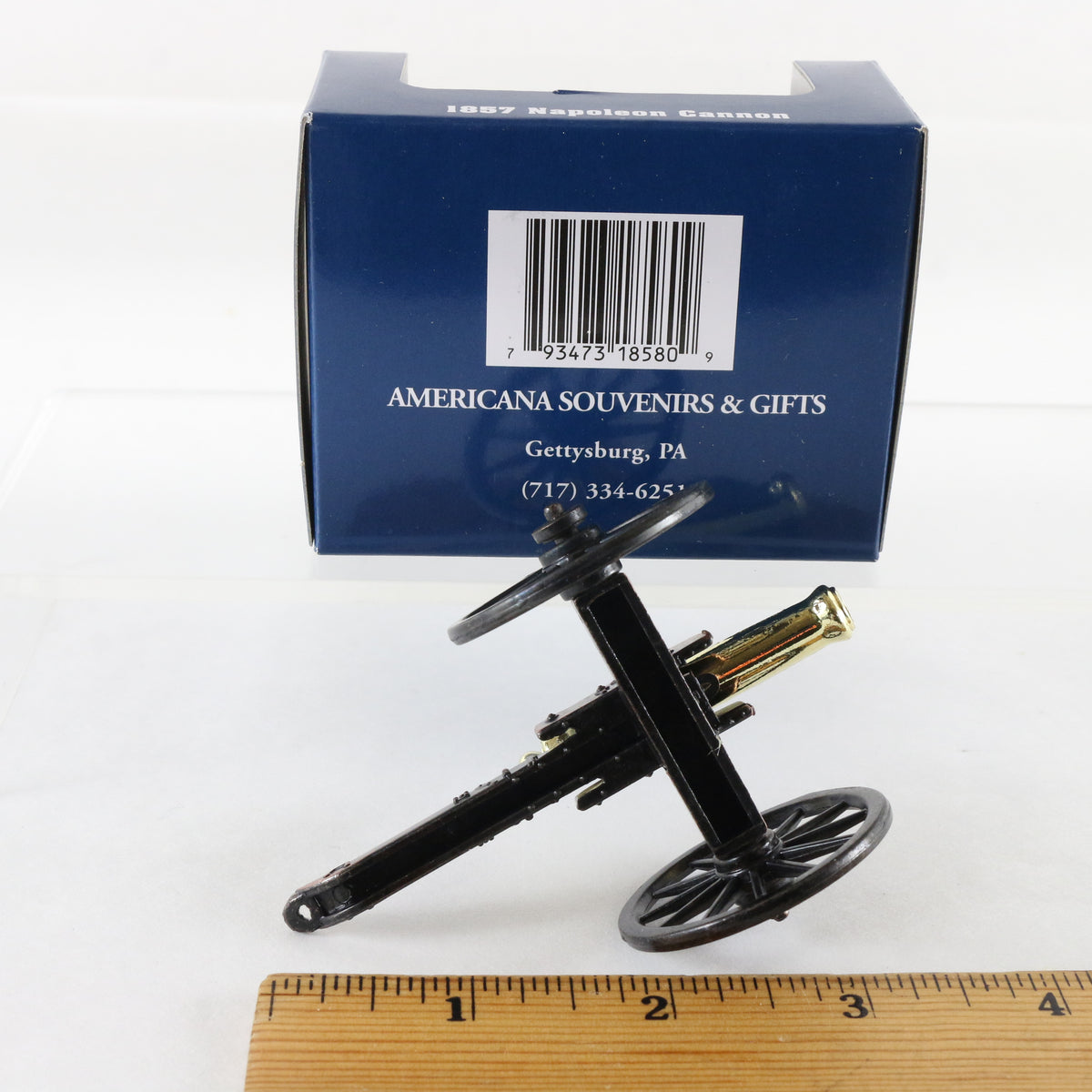 1857 Napoleon Cannon American Civil War Americana Metal Artillery Model