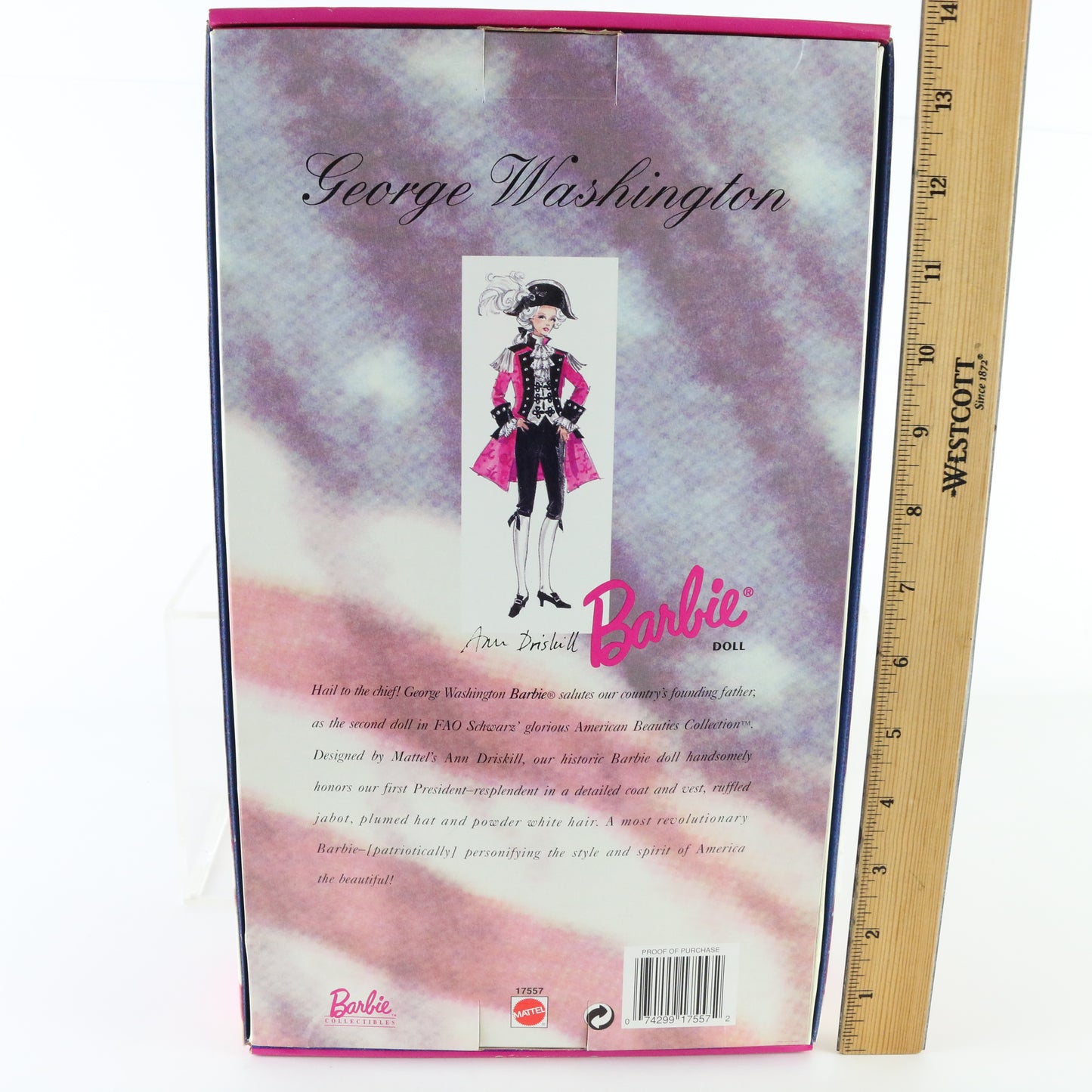 George Washington Ann Driskill Fao Schwarz American Beauties Barbie Mattel 17557