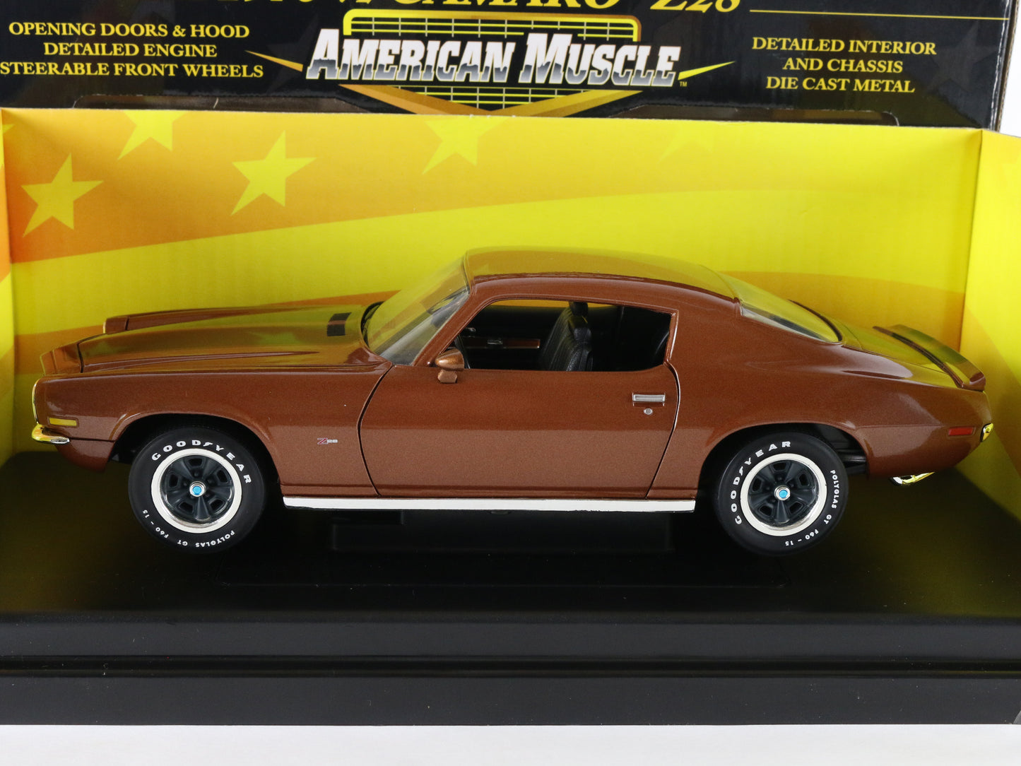 1970 1/2 Chevy Camaro Z28 Brown American Muscle ERTL 1:18 Diecast LE 32408