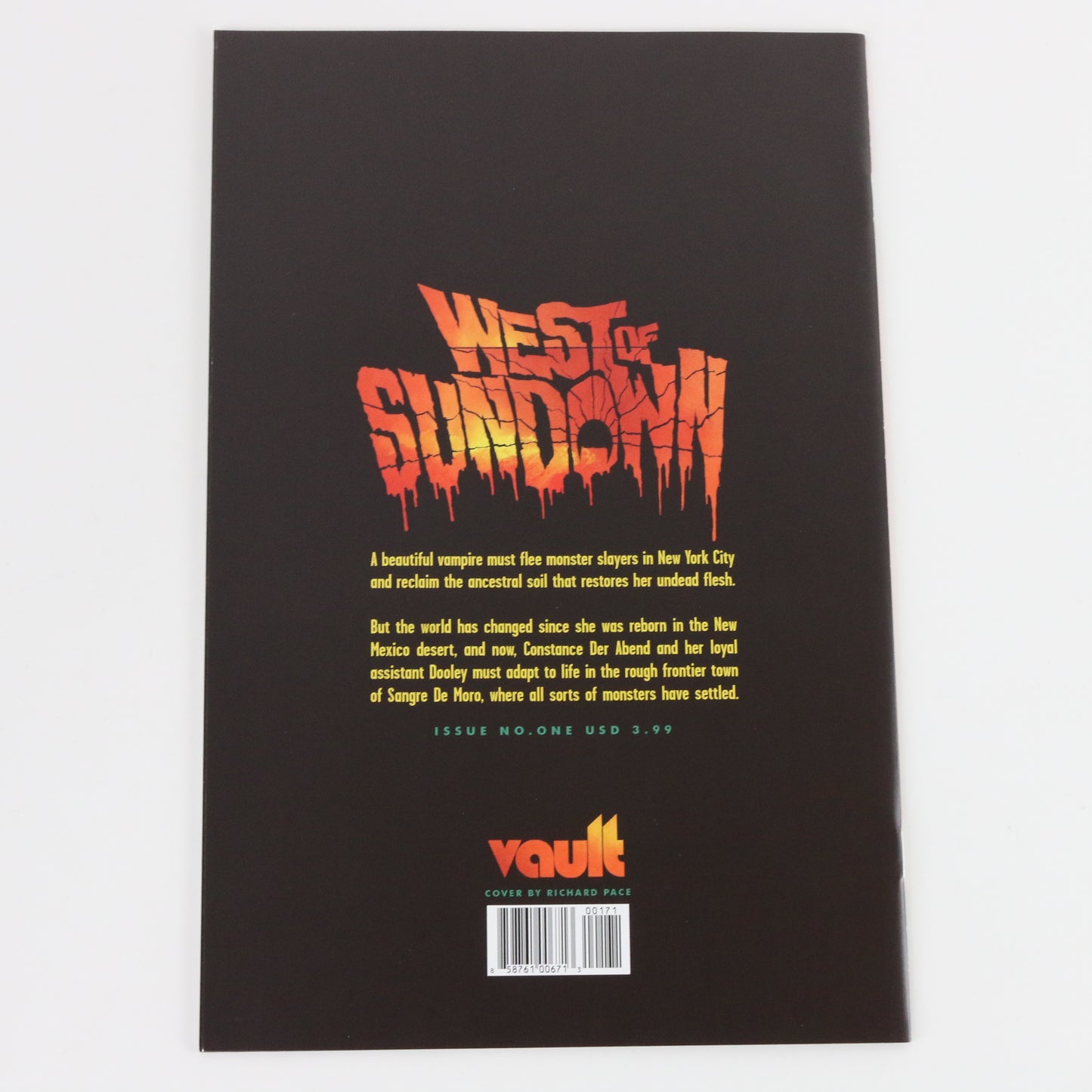 West Of Sundown Issue #1 Vault 1st Print 7 Variant Pace Cover 1:50 NM Comic