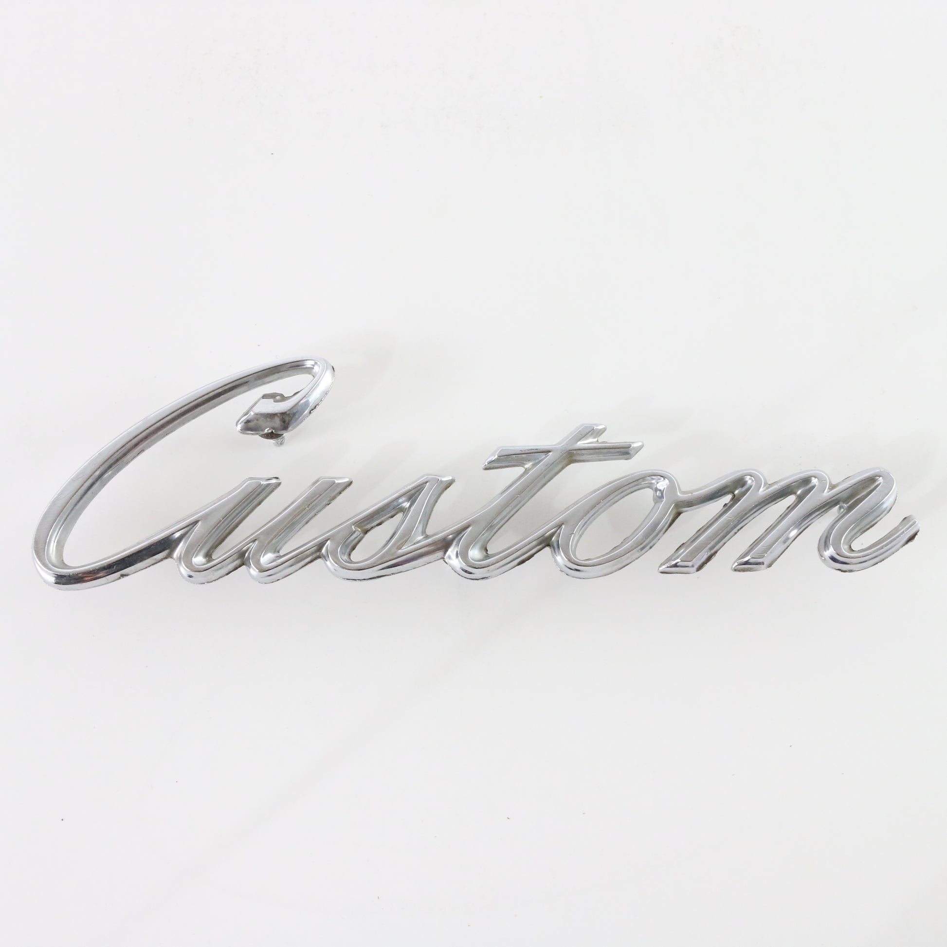 Vintage Custom Ford F Series Truck Metal Bedside Panel Emblem