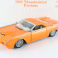 1962 Thunderbird Custom Orange Convertible Danbury Mint 1:24 Diecast Car