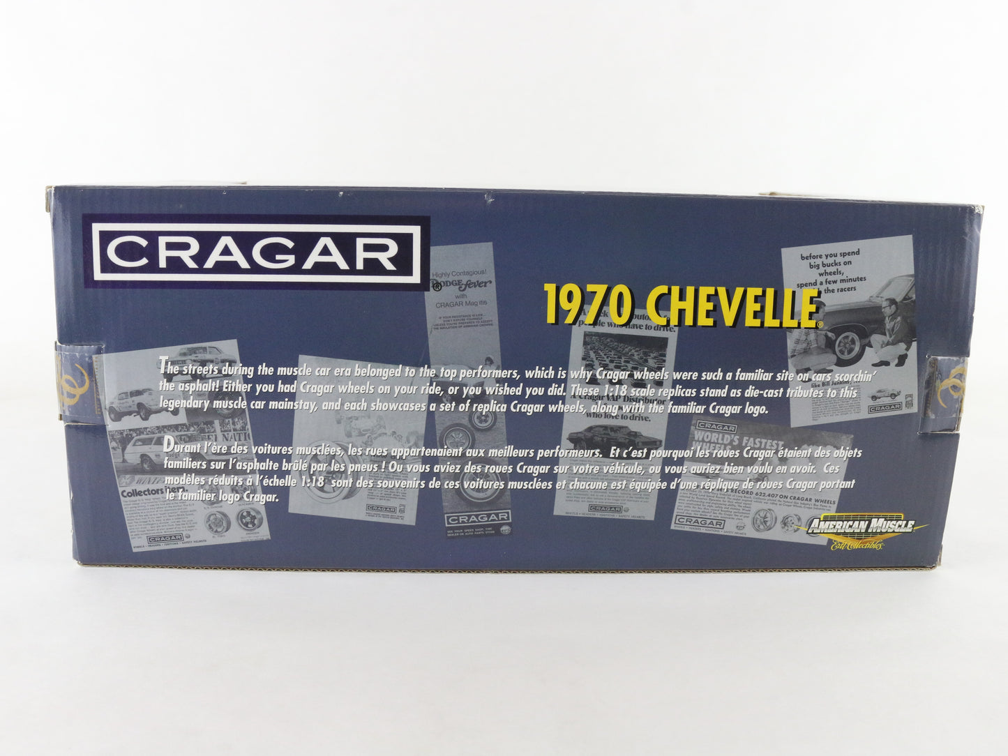 1970 Chevy Chevelle Cragar Gold Black American Muscle ERTL 1:18 Model Car