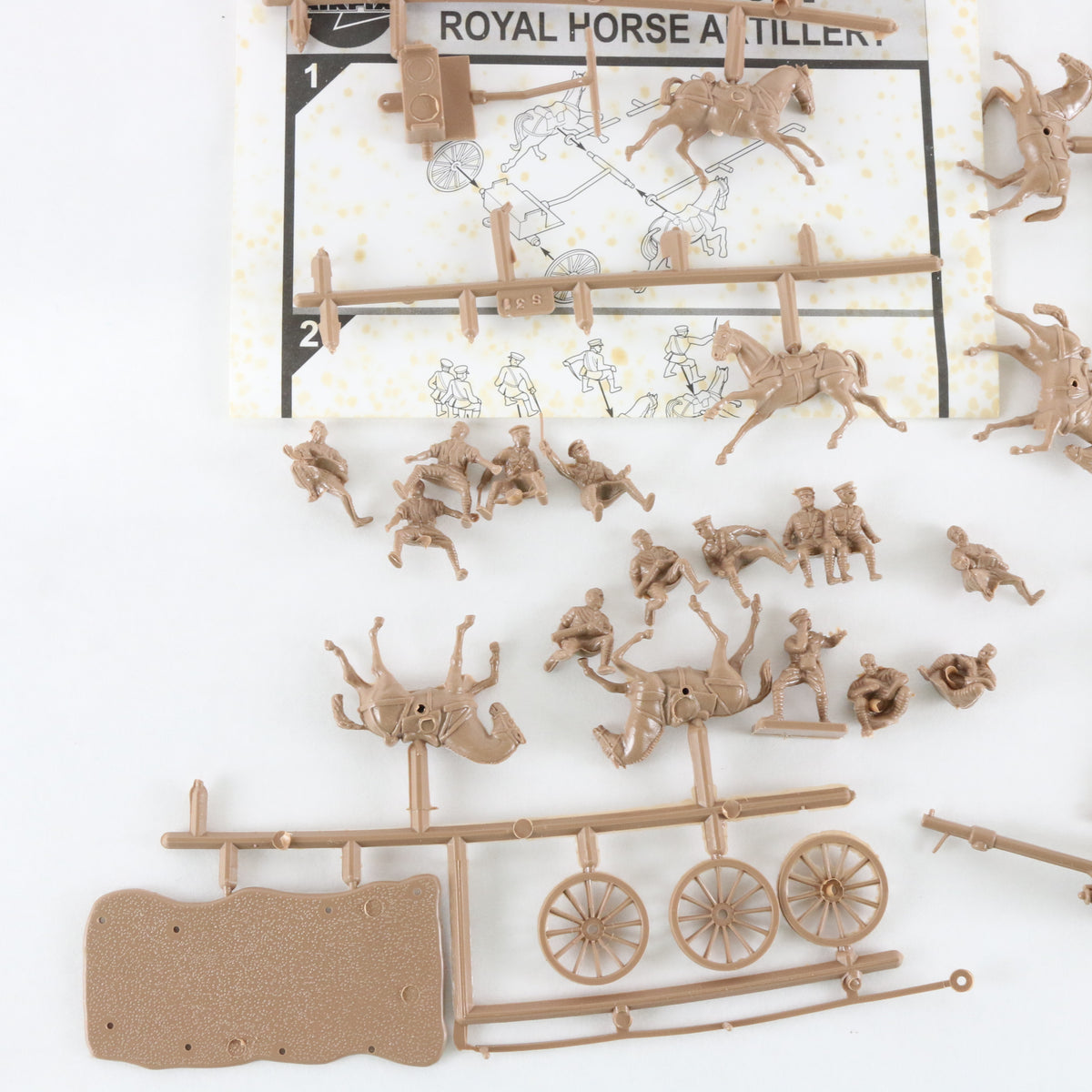 Royal Horse Artillery WWI British Airfix 1:72 A01731 Plastic Model Figures