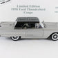 Danbury Mint 1:24 1958 Ford Thunderbird Coupe Platinum Raven Black Diecast 1656