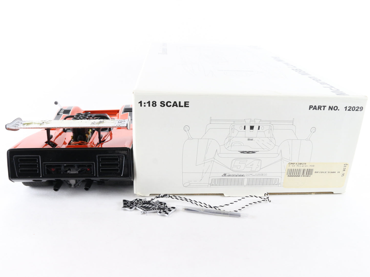 1969 Mclaren M8B Low Wing #54 Koveleski Jerobee Orange GMP 1:18 Model Car 12029