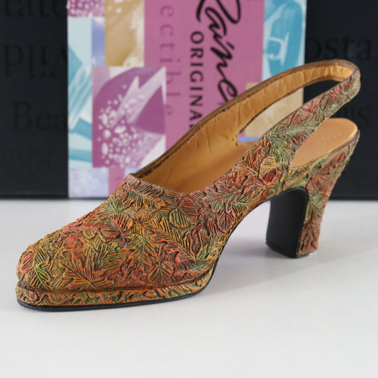 Autumn Resin Collectible Shoe