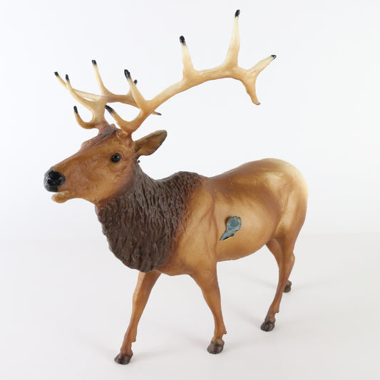 Breyer Creation's Elk Walking Bull Light Brown Traditional with Blue Ribbon