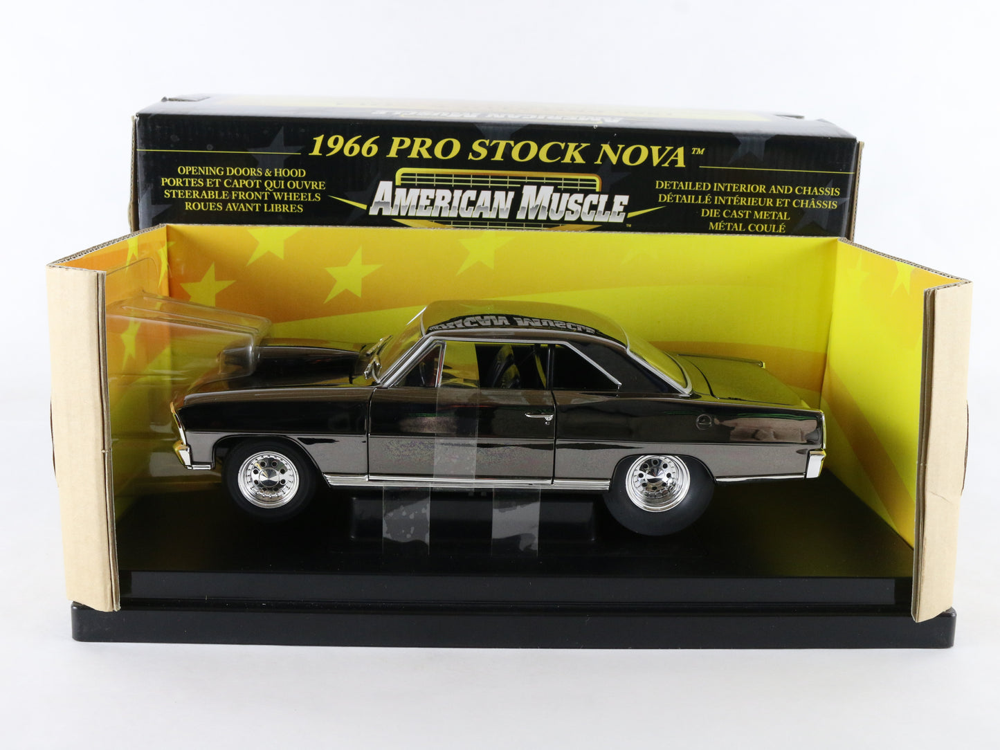 1966 Chevy Nova Pro Stock Shiny Brown American Muscle ERTL 1:18 Model Car 36673