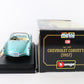 1957 Chevrolet Corvette Convertible Turquiose Bburago 1:24 1524