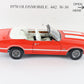 1970 Oldsmobile 442 W-30 Orange & White Danbury Mint 1:24 Diecast Model Car