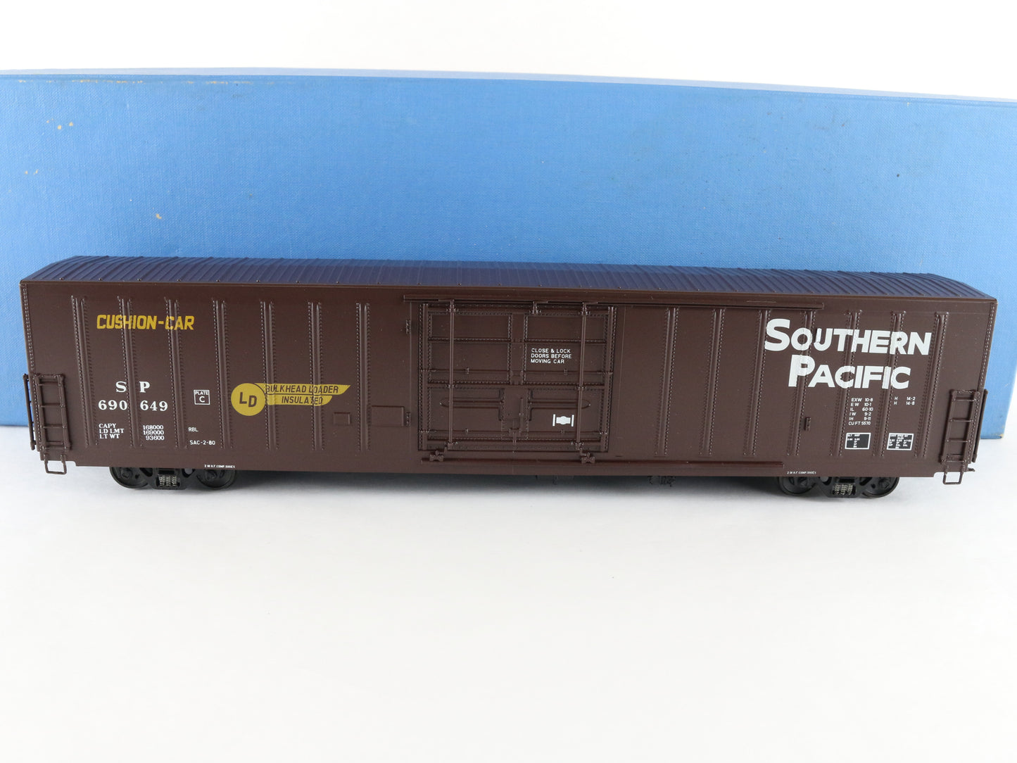 Pecos River O Southern Pacific 690649 62' Insulated Brass Boxcar Train 4137D