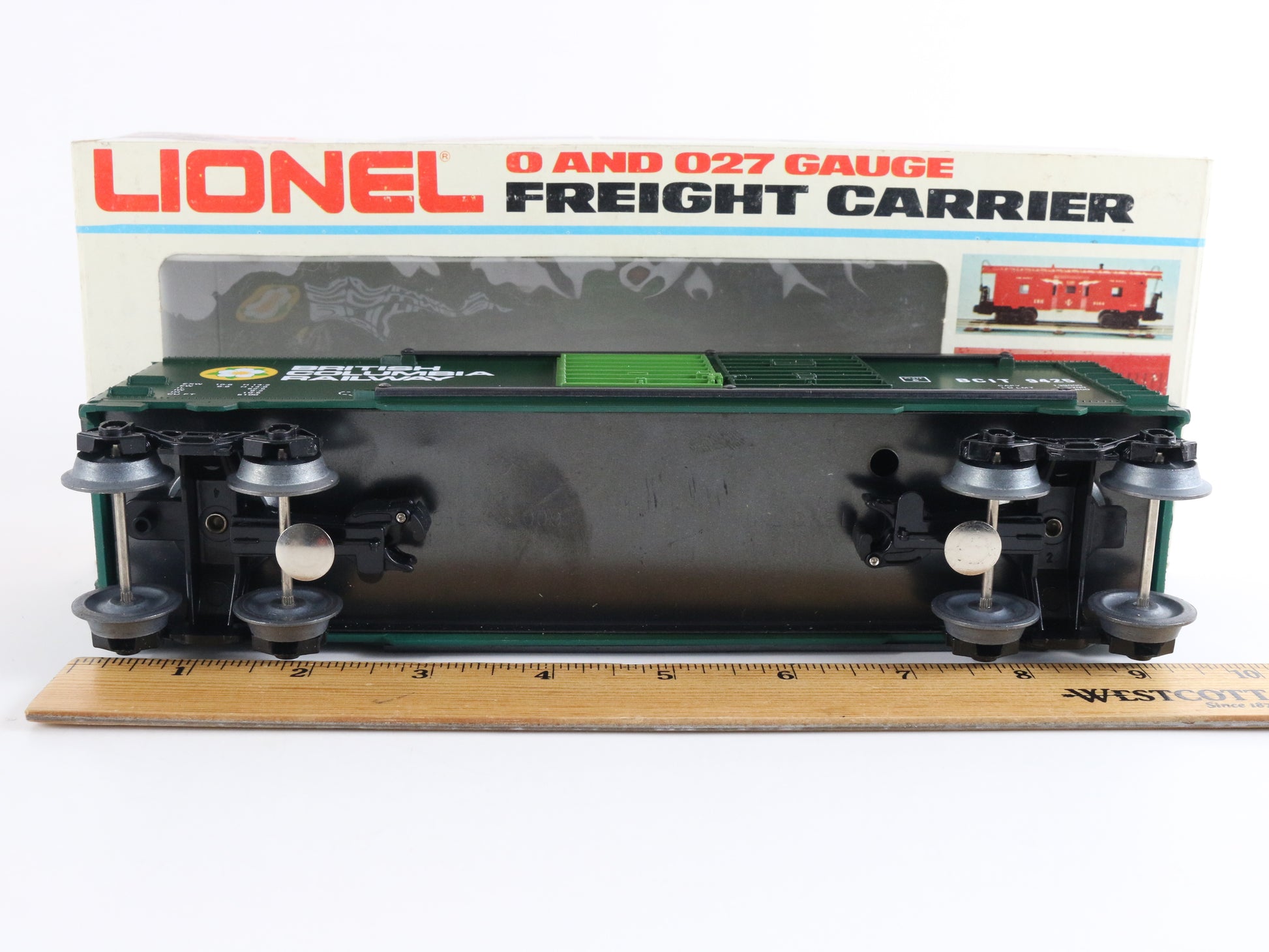 British Columbia Railway BCIT 9425 Box Car Model Train Lionel O 6-9425 detailed freight car collectible
