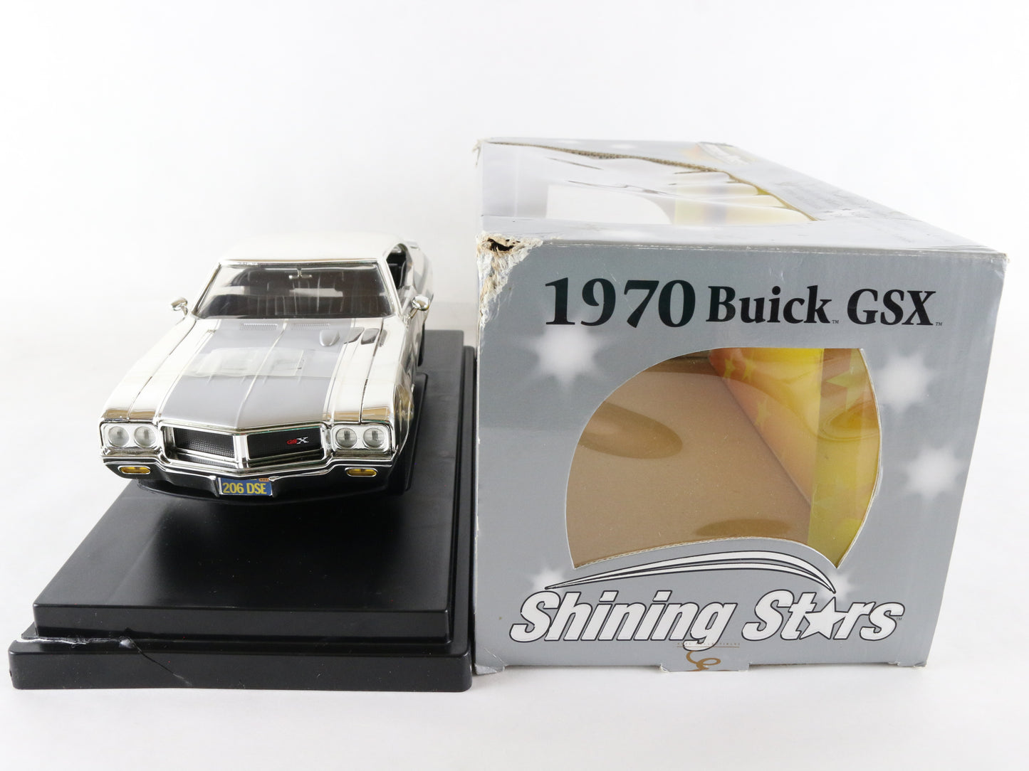 ERTL American Muscle 1:18 1970 Buick GSX Shining Stars Chrome Diecast Car 33730