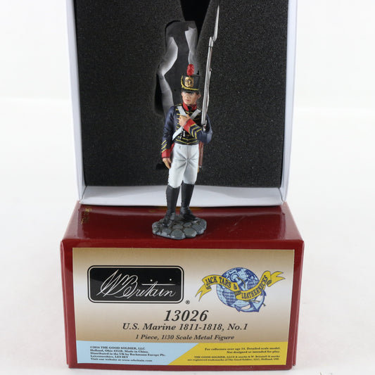 US Marine 1811-1818 #1 Standing Soldier Britains 1:30 13026 Metal Figure