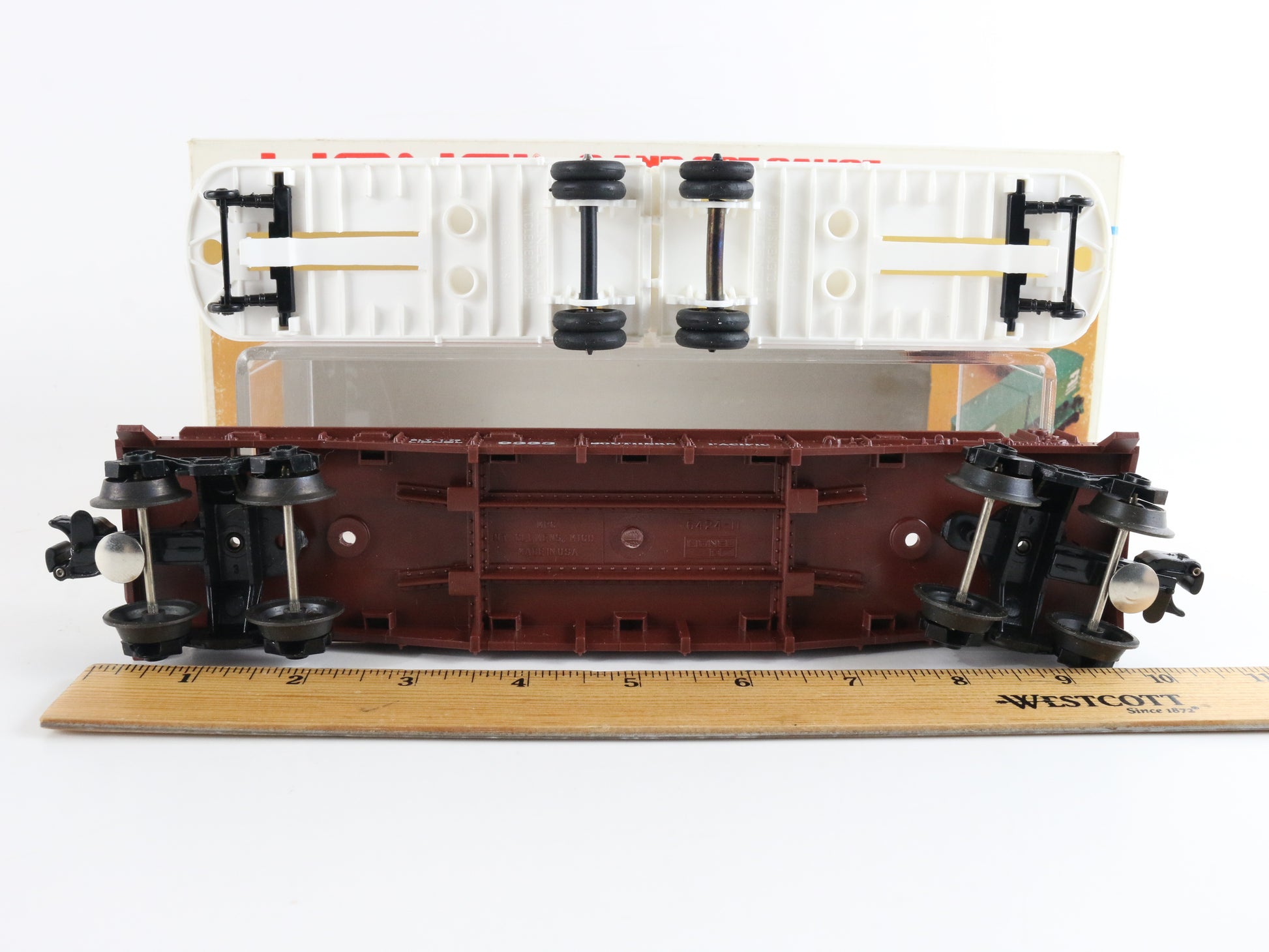 Southern Pacific SP 9333 Piggyback Flat Car W/ Trailers Lionel O 6-9333 classic SP intermodal freight model