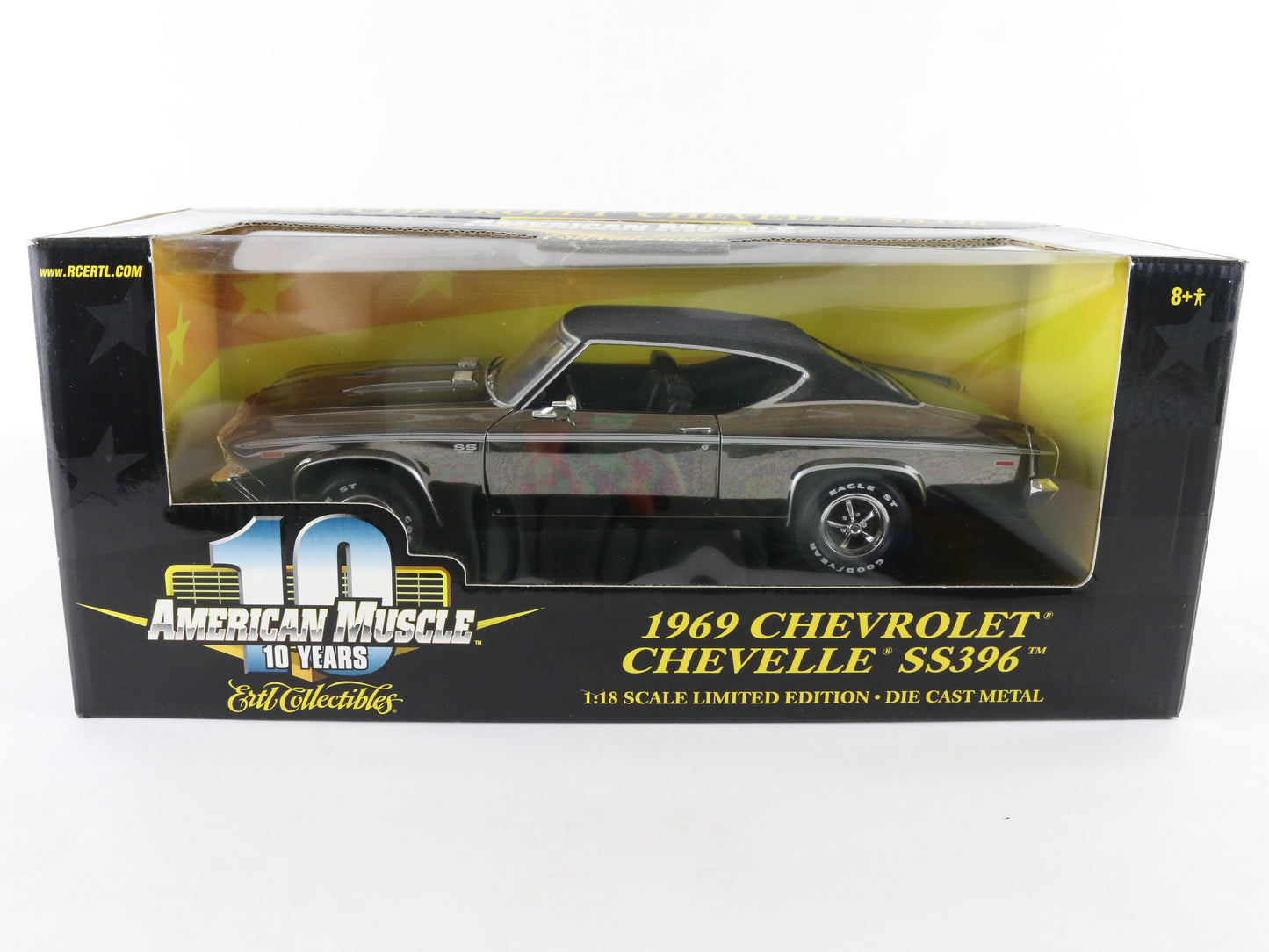 1969 Chevrolet Chevelle Ss396 Silver American Muscle LE 10 Year ERTL 1:18 36673